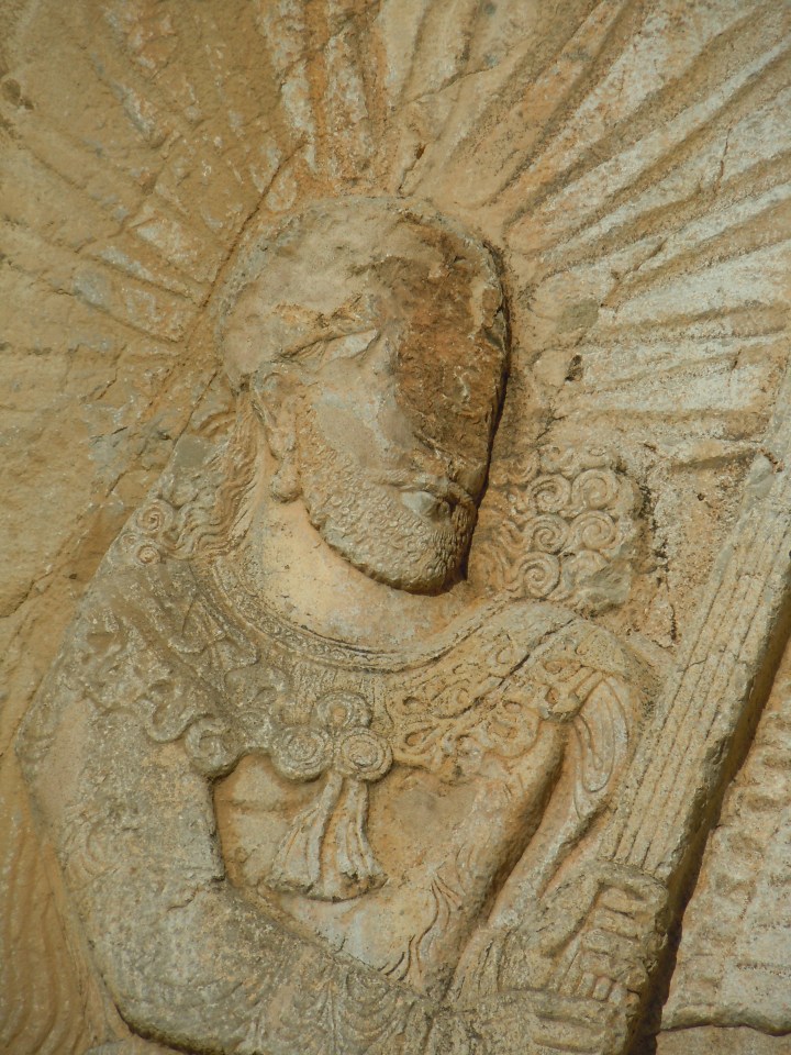 Detail of Mihr, Tāq-e Bostān I