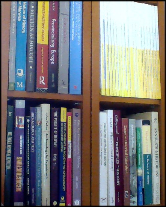 Postmodernism on my bookshelves, mostly untouched for the last decade